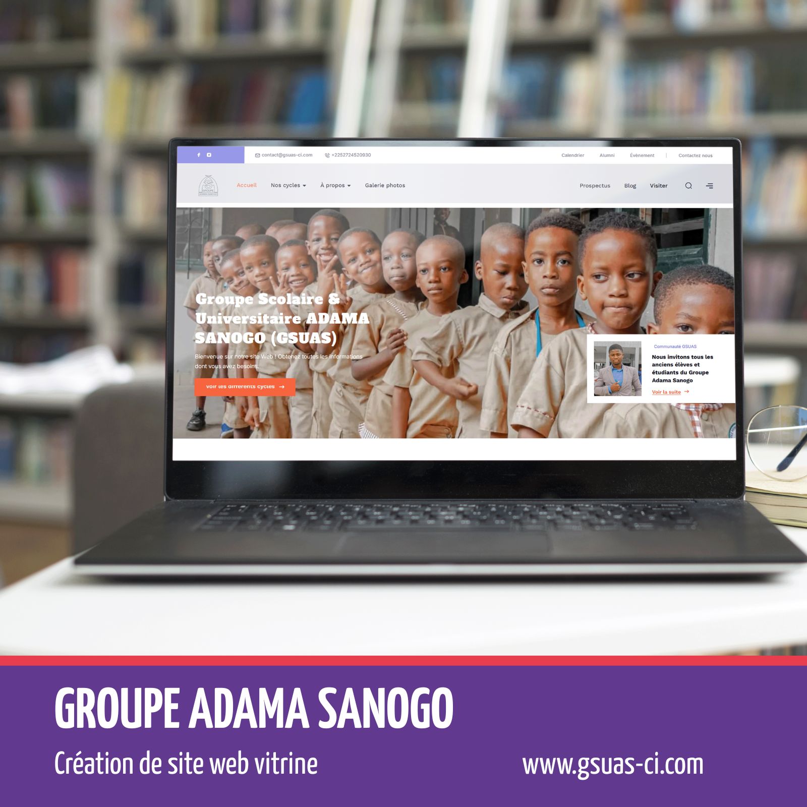 Site web Groupe scolaire