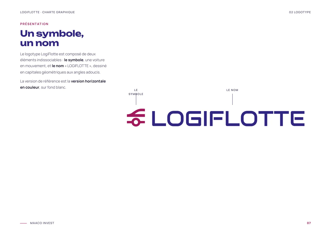 Charte graphique Logiflotte, page 8