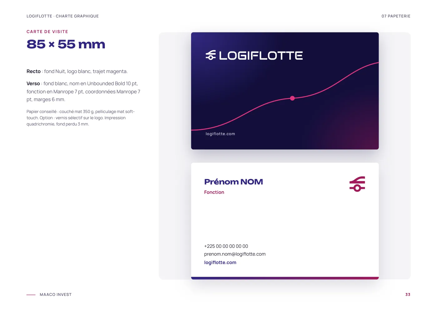Charte graphique Logiflotte, page 34
