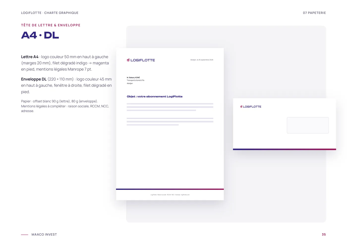 Charte graphique Logiflotte, page 36