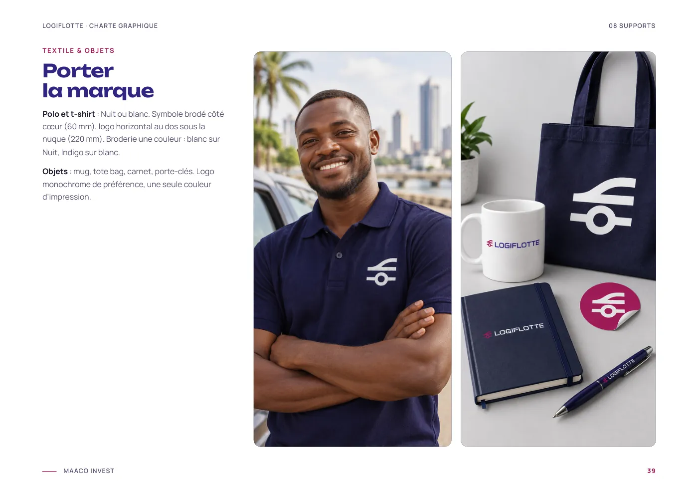 Charte graphique Logiflotte, page 40