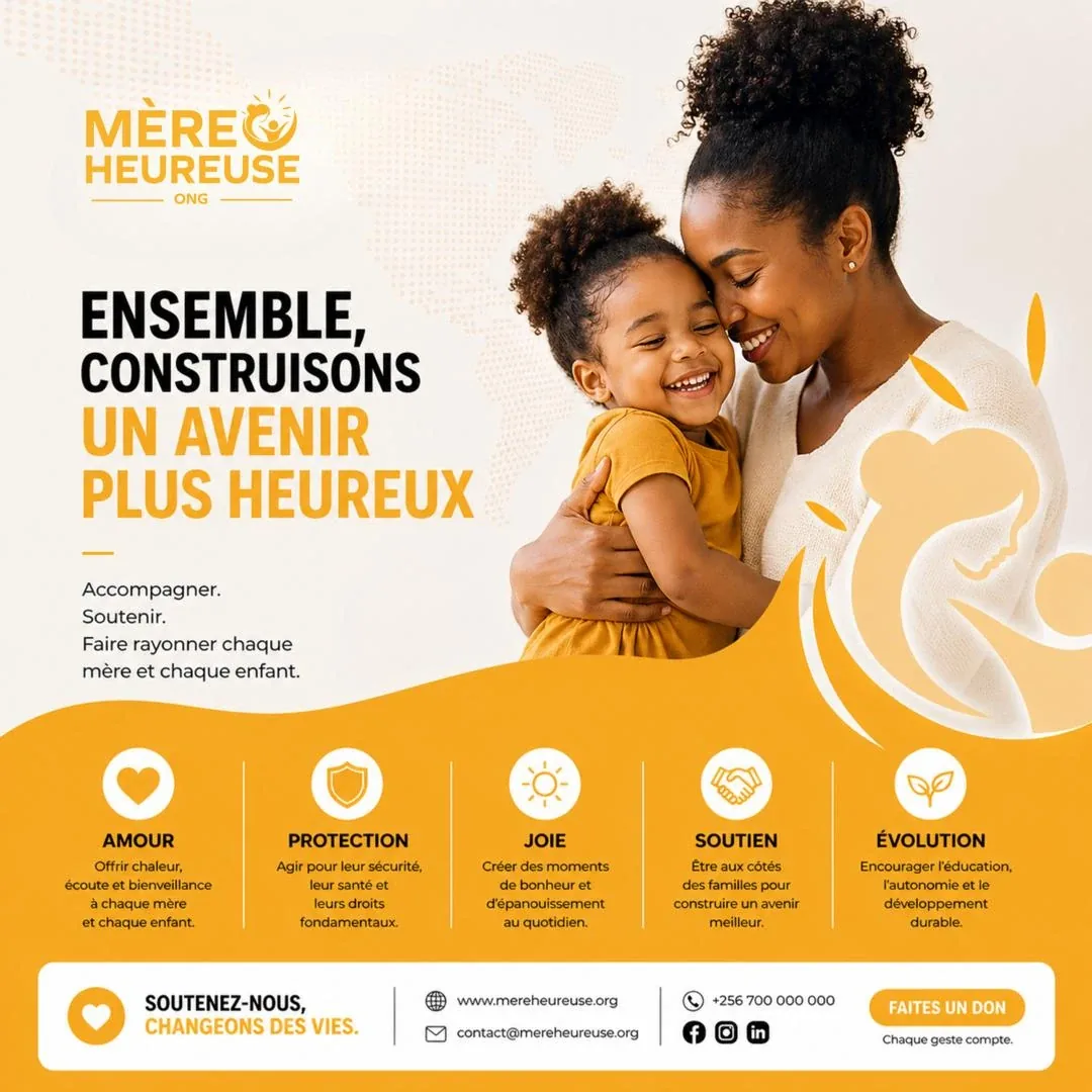 Affiche « Ensemble, construisons un avenir plus heureux »