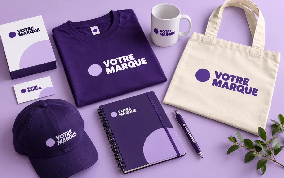 Textile & objets : exemple aux couleurs d'une marque fictive