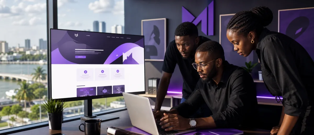 Équipe MAACO INVEST concevant un site vitrine premium