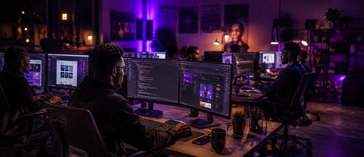 Équipe MAACO INVEST au travail sur des projets web et digitaux