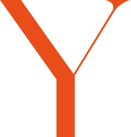 Le Y rouge, symbole de la marque