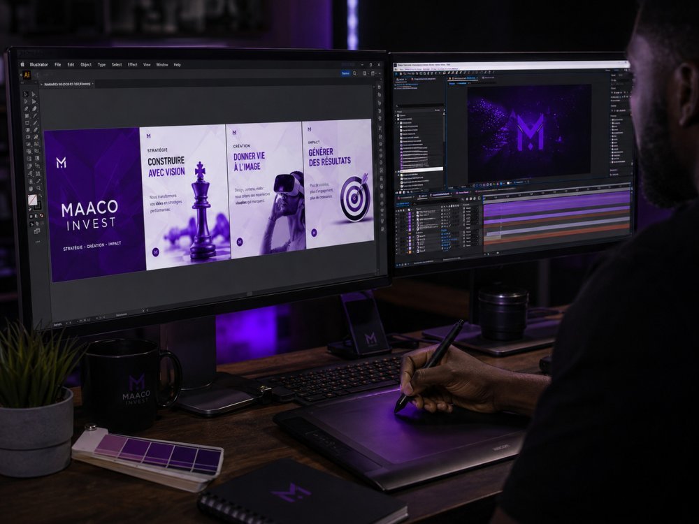 Création visuelle et motion design MAACO INVEST