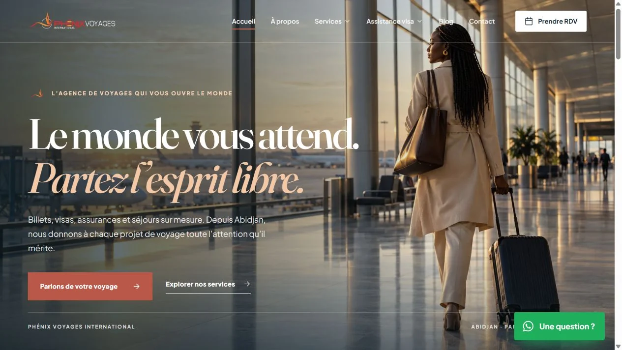 Site Phénix Voyages